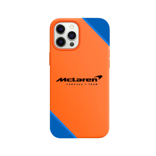 [840000013629] CARATULA SILICON MCLAREN IPHONE 12/12 PRO NARANJA