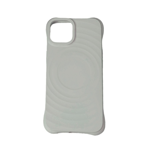 [840000013974] CARATULA SILICON RIPPLE MAGSAFE IPHONE 16 PRO MAX GRIS CLARO