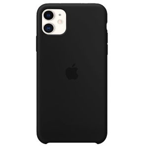 [840000010051] CARATULA SILICON TIPO ORIGINAL C/ LOGO IPHONE 11 NEGRA