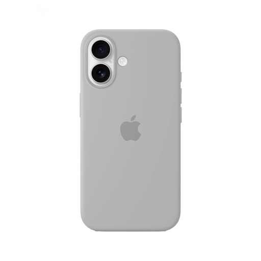 [840000013700] CARATULA SILICON TIPO ORIGINAL C/ LOGO IPHONE 16 ARCILLA