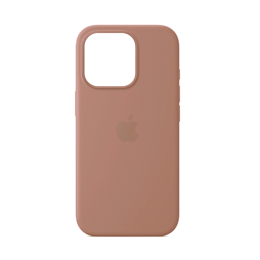 [840000013829] CARATULA SILICON TIPO ORIGINAL C/ LOGO IPHONE 16 PRO ARCILLA