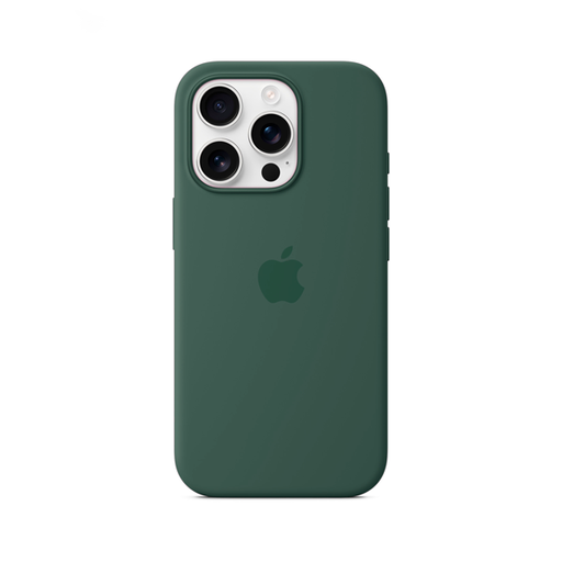 [840000013783] CARATULA SILICON TIPO ORIGINAL C/ LOGO IPHONE 16 PRO VERDE