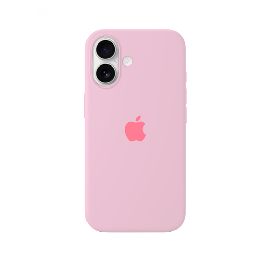 [840000013698] CARATULA SILICON TIPO ORIGINAL C/ LOGO IPHONE 16 SALMON