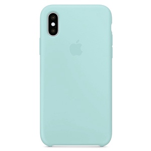 [840000009313] CARATULA SILICON TIPO ORIGINAL C/ LOGO IPHONE X/XS MENTA