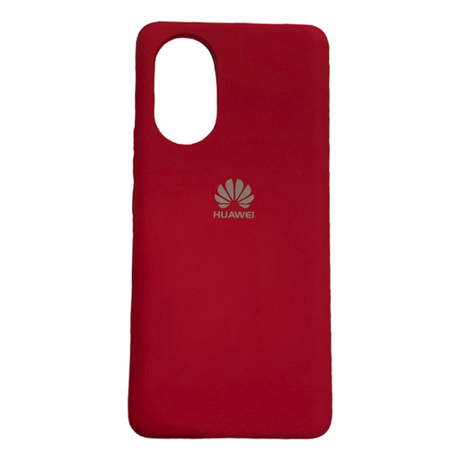 [840000011469] CARATULA SILICON TIPO ORIGINAL C/LOGO HUAWEI NOVA 8 ROJA