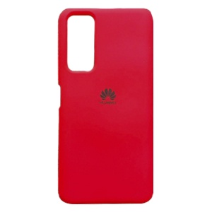[840000010984] CARATULA SILICON TIPO ORIGINAL C/LOGO HUAWEI Y7A ROJA