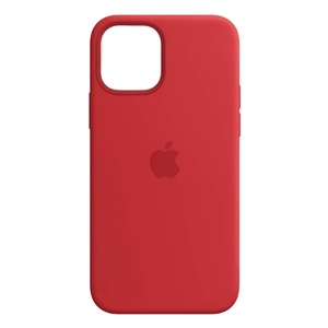 [840000010776] CARATULA SILICON TIPO ORIGINAL C/LOGO IPHONE 12 PRO MAX/13 PRO MAX ROJA