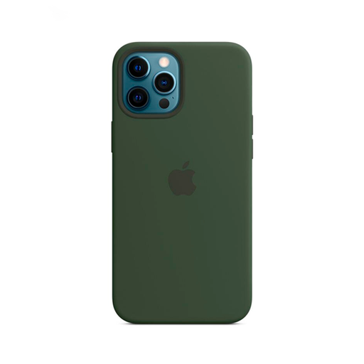 [840000013790] CARATULA SILICON TIPO ORIGINAL C/LOGO IPHONE 12/12 PRO VERDE
