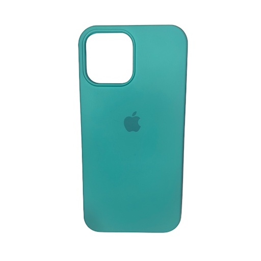 [840000011928] CARATULA SILICON TIPO ORIGINAL C/LOGO IPHONE 13 PRO MAX/12 PRO MAX MENTA