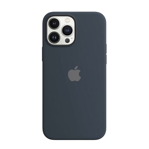 [840000011535] CARATULA SILICON TIPO ORIGINAL C/LOGO IPHONE 13 PRO MAX/12 PRO MAX NAVY