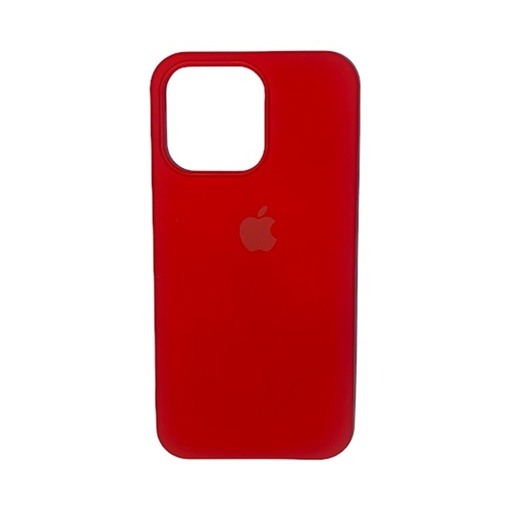 [840000011926] CARATULA SILICON TIPO ORIGINAL C/LOGO IPHONE 13 PRO ROJA