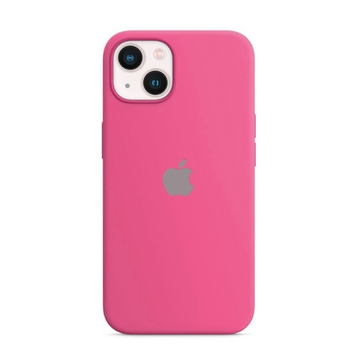[840000011526] CARATULA SILICON TIPO ORIGINAL C/LOGO IPHONE 13 ROSA