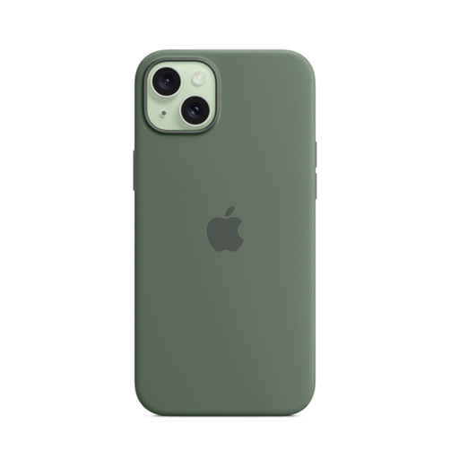 [840000013832] CARATULA SILICON TIPO ORIGINAL C/LOGO IPHONE 13 VERDE OLIVO
