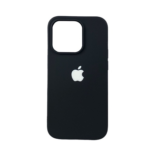 [840000012413] CARATULA SILICON TIPO ORIGINAL C/LOGO IPHONE 14 PRO NEGRA