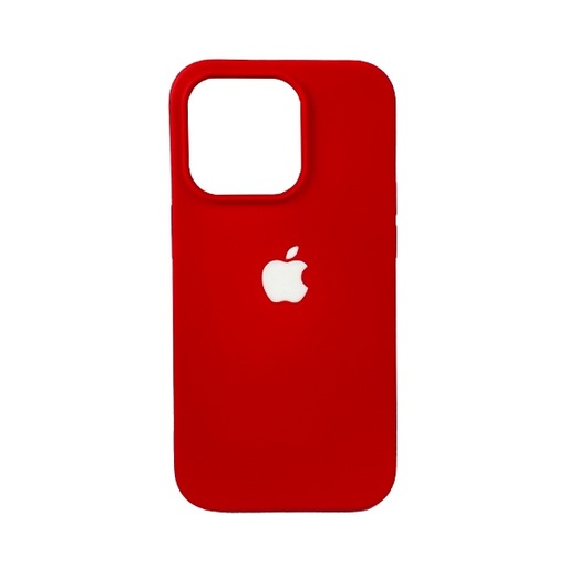 [840000012414] CARATULA SILICON TIPO ORIGINAL C/LOGO IPHONE 14 PRO ROJA
