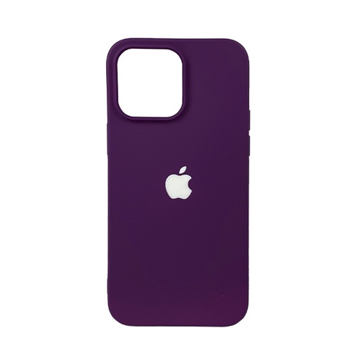 [840000012421] CARATULA SILICON TIPO ORIGINAL C/LOGO IPHONE 14/13/12 PRO MAX LILA
