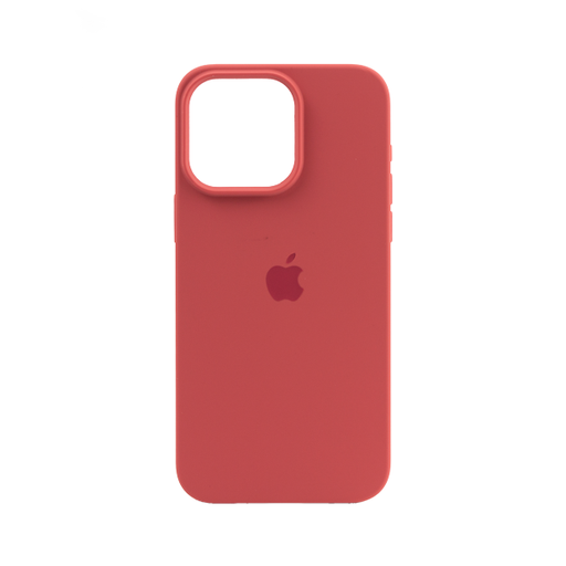 [840000013431] CARATULA SILICON TIPO ORIGINAL C/LOGO IPHONE 15 PRO MAX CEREZA