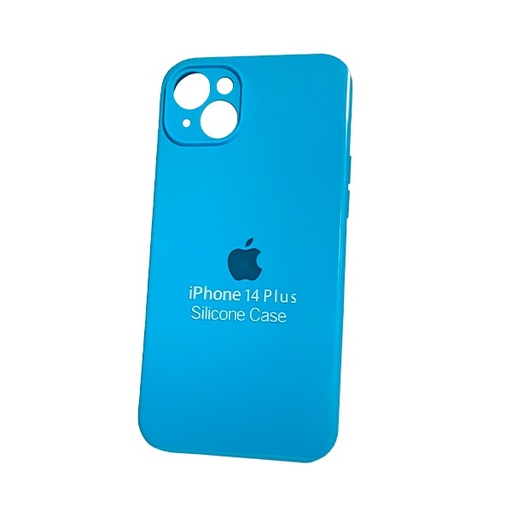 [840000012514] CARATULA SILICON TIPO ORIGINAL C/LOGO IPHONE 15/14 PLUS AZUL