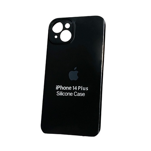 [840000012510] CARATULA SILICON TIPO ORIGINAL C/LOGO IPHONE 15/14 PLUS NEGRA