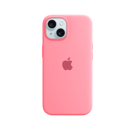 [840000013714] CARATULA SILICON TIPO ORIGINAL C/LOGO IPHONE 15/14/13 NARANJA