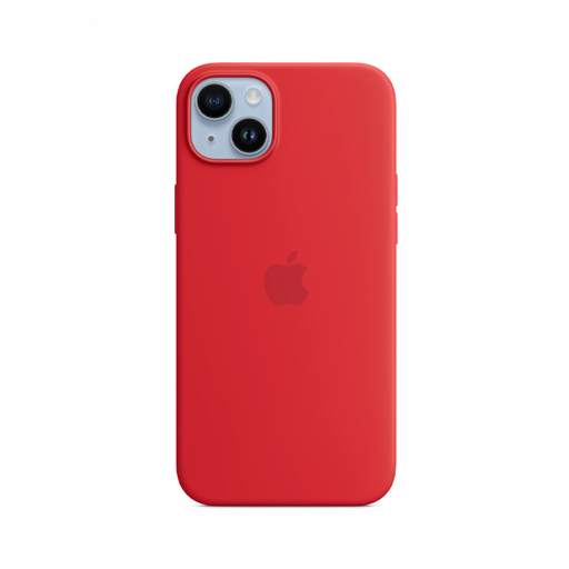 [840000013527] CARATULA SILICON TIPO ORIGINAL C/LOGO IPHONE 15/14/13 ROJA