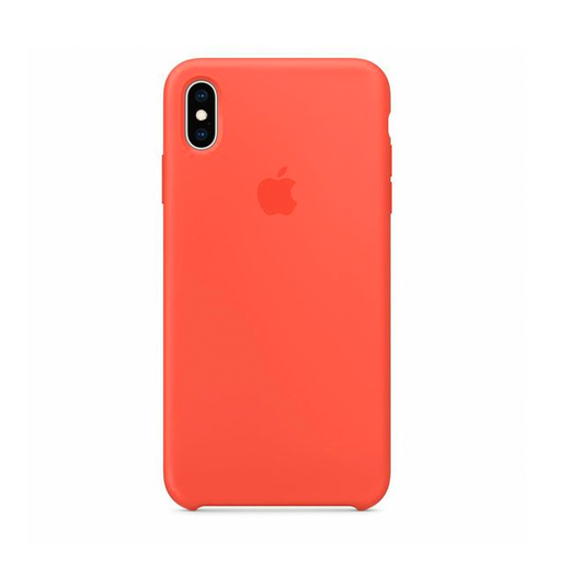 [840000013053] CARATULA SILICON TIPO ORIGINAL C/LOGO IPHONE X/XS APRICOT