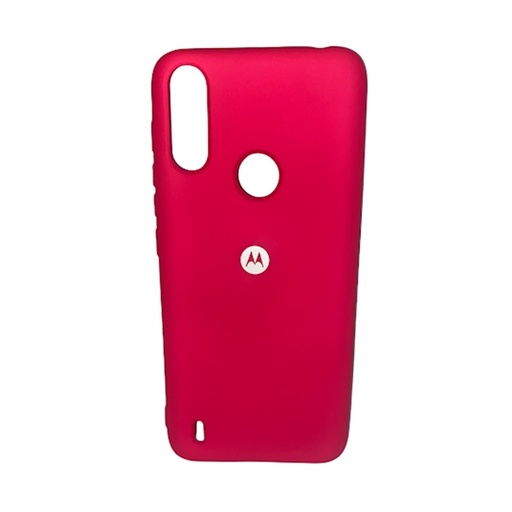 [840000011922] CARATULA SILICON TIPO ORIGINAL C/LOGO MOTO E7 POWER/E7i POWER ROSA