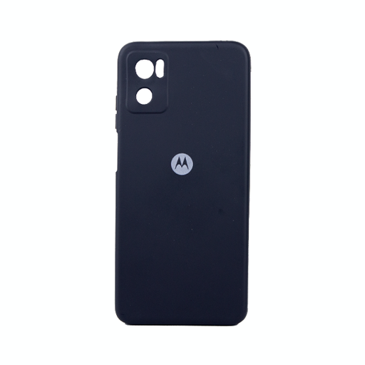 [840000012872] CARATULA SILICON TIPO ORIGINAL C/LOGO MOTOROLA MOTO E22/E22i NEGRA