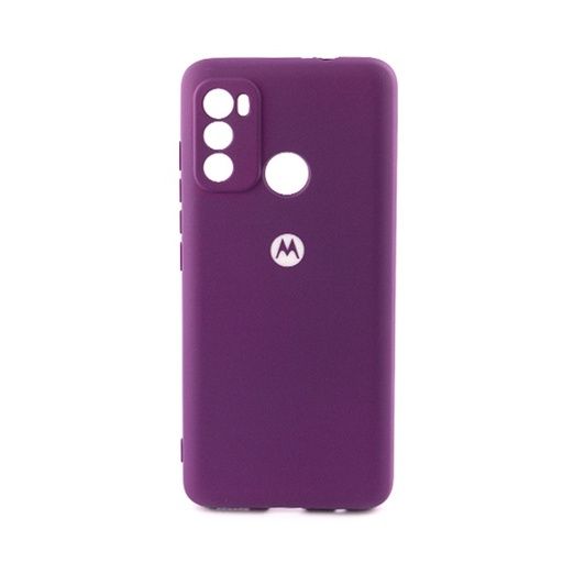 [840000013008] CARATULA SILICON TIPO ORIGINAL C/LOGO MOTOROLA MOTO G60 MORADA