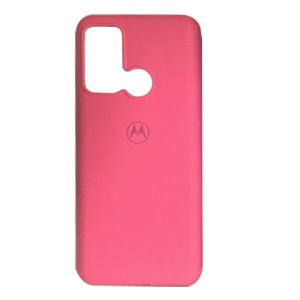 [840000011210] CARATULA SILICON TIPO ORIGINAL C/LOGO MOTOROLA MOTO G60/G60s/E60 ROSA