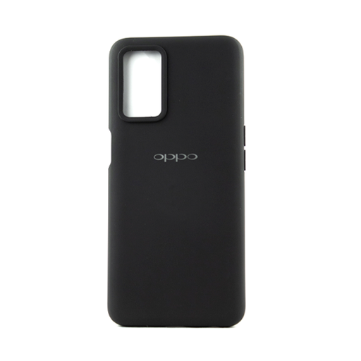 [840000012699] CARATULA SILICON TIPO ORIGINAL C/LOGO OPPO A16 NEGRA