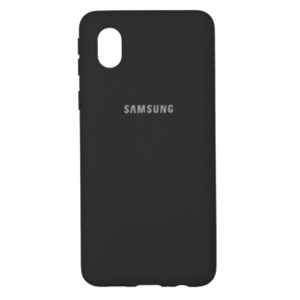 [840000010768] CARATULA SILICON TIPO ORIGINAL C/LOGO SAMSUNG A01 CORE NEGRA