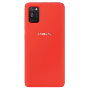 [840000010958] CARATULA SILICON TIPO ORIGINAL C/LOGO SAMSUNG A02s ROJA