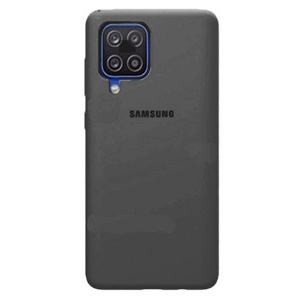 [840000010986] CARATULA SILICON TIPO ORIGINAL C/LOGO SAMSUNG A12 4G NEGRA
