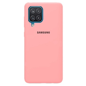 [840000010988] CARATULA SILICON TIPO ORIGINAL C/LOGO SAMSUNG A12 4G ROSA
