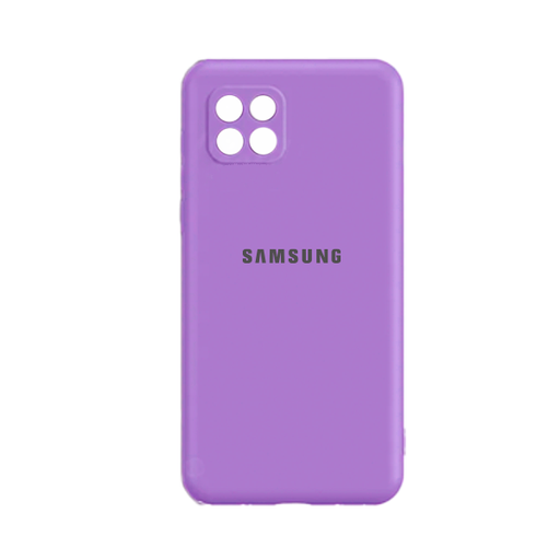 [840000012731] CARATULA SILICON TIPO ORIGINAL C/LOGO SAMSUNG A22 5G MORADA