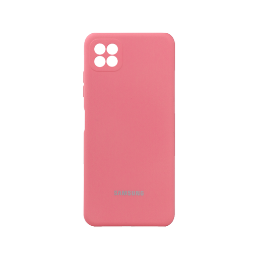[840000013056] CARATULA SILICON TIPO ORIGINAL C/LOGO SAMSUNG A22 5G ROSA