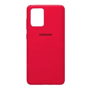 [840000011140] CARATULA SILICON TIPO ORIGINAL C/LOGO SAMSUNG A52/A52S ROJA