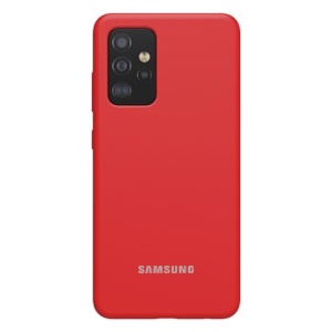 [840000011131] CARATULA SILICON TIPO ORIGINAL C/LOGO SAMSUNG A72 ROJA