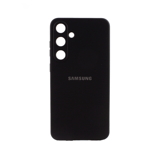 [840000013596] CARATULA SILICON TIPO ORIGINAL C/LOGO SAMSUNG S24/S25 NEGRA