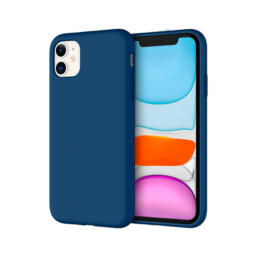 [840000012946] CARATULA SILICON TIPO ORIGINAL S/LOGO IPHONE 11 AZUL REY