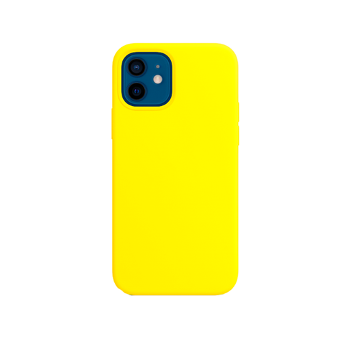 [840000012936] CARATULA SILICON TIPO ORIGINAL S/LOGO IPHONE 12/12 PRO AMARILLO