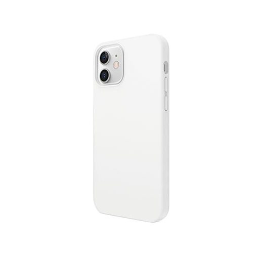 [840000012927] CARATULA SILICON TIPO ORIGINAL S/LOGO IPHONE 12/12 PRO BLANCO