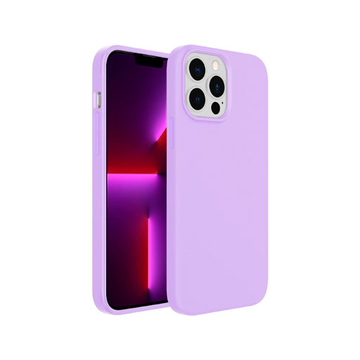 [840000012943] CARATULA SILICON TIPO ORIGINAL S/LOGO IPHONE 13 PRO MAX/12 PRO MAX LILA