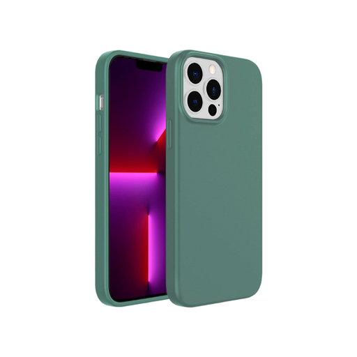 [840000012945] CARATULA SILICON TIPO ORIGINAL S/LOGO IPHONE 13 PRO MAX/12 PRO MAX VERDE OLIVO
