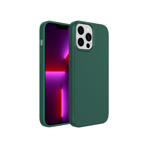 [840000012944] CARATULA SILICON TIPO ORIGINAL S/LOGO IPHONE 13 PRO MAX/12 PRO MAX VERDE OSCURO
