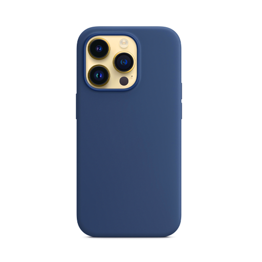 [840000012907] CARATULA SILICON TIPO ORIGINAL S/LOGO IPHONE 14 PRO AZUL REY