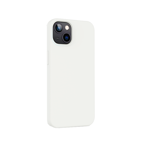 [840000012917] CARATULA SILICON TIPO ORIGINAL S/LOGO IPHONE 15/14 PLUS BLANCO