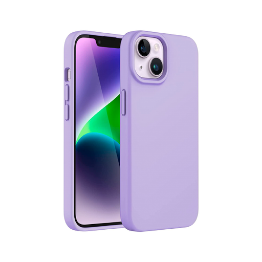 [840000012922] CARATULA SILICON TIPO ORIGINAL S/LOGO IPHONE 15/14 PLUS LILA