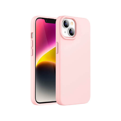 [840000012918] CARATULA SILICON TIPO ORIGINAL S/LOGO IPHONE 15/14 PLUS ROSA